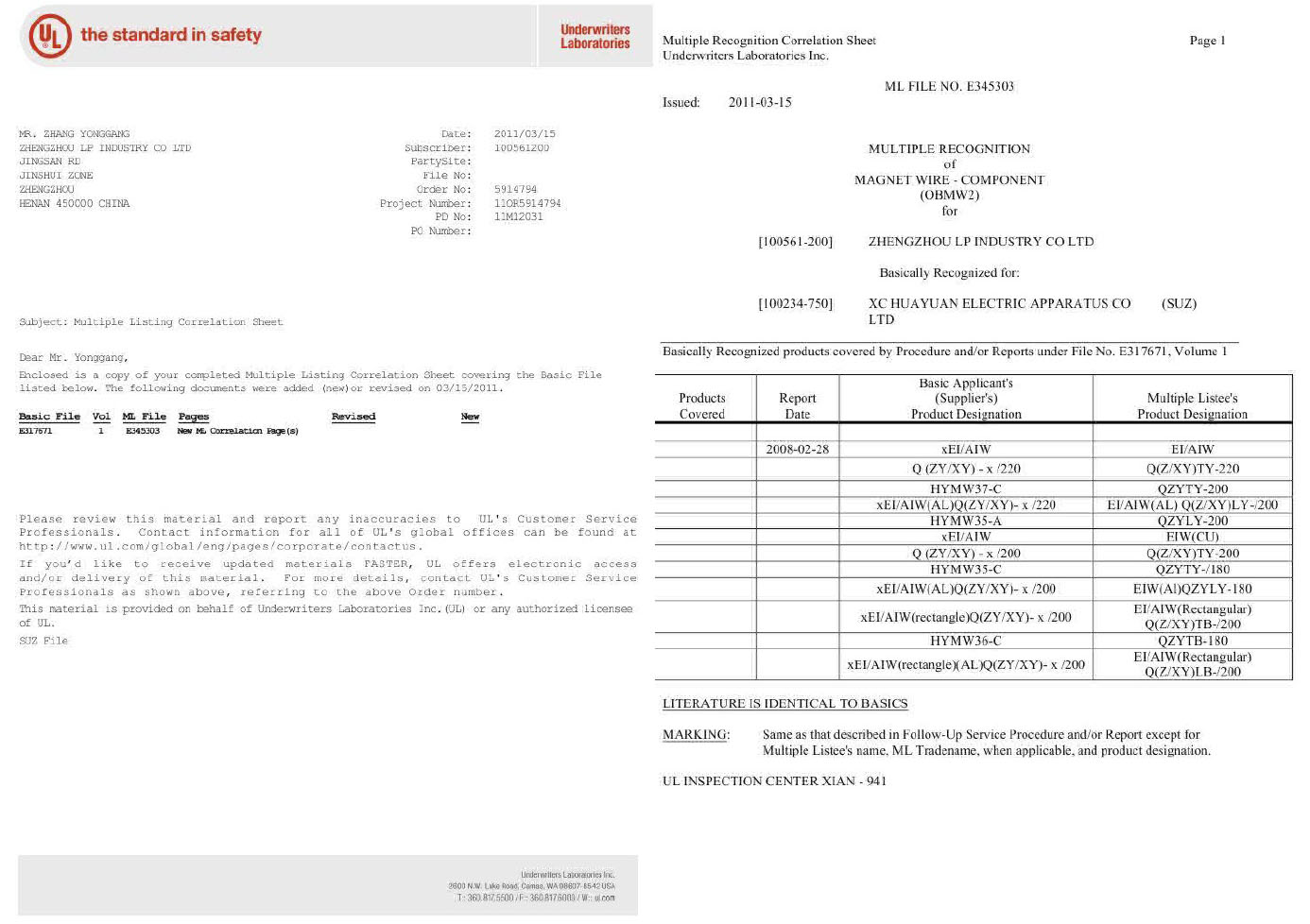 UL Certification