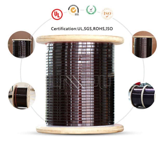 High Temperature 180 200 Degree Power Transformer Winding Aluminum Wire