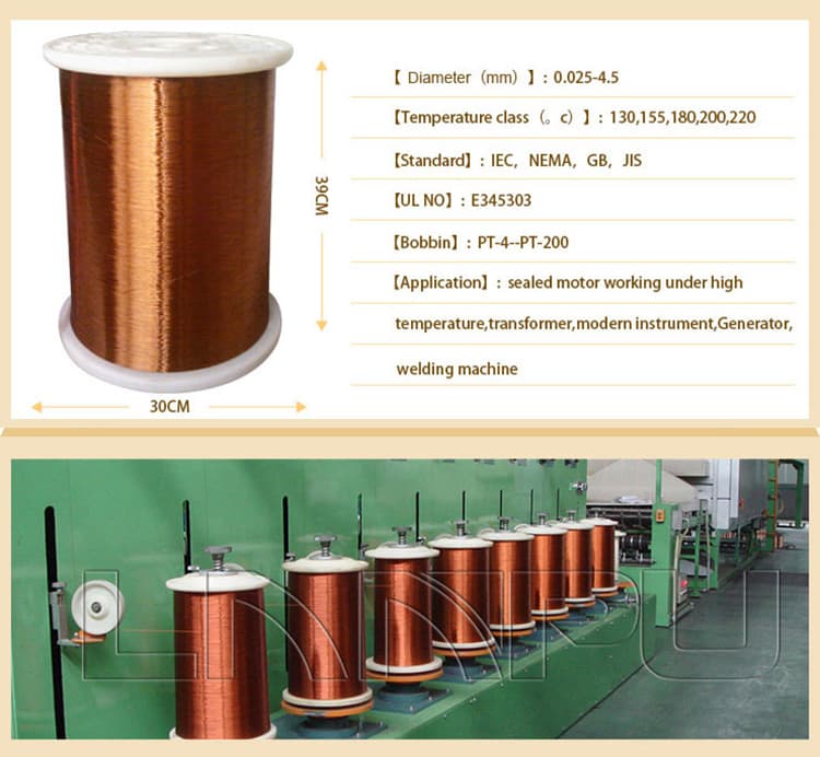 Soderable Polyurethane/Nylon Swg Enamel Coated Copper Wire
