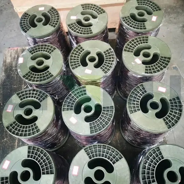 Polyimide film insulated aluminium wire
